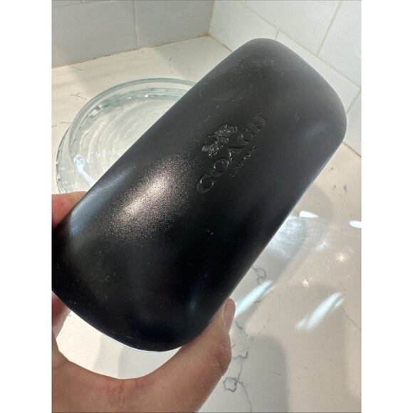 Coach New York Black Hard Clamshell Eye Glass Eyeglass Sun Glasses Case (Only) - Picture 3 of 6